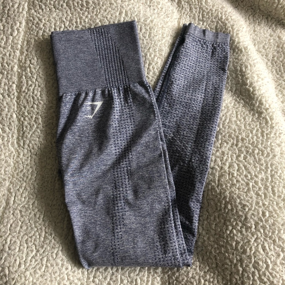 XS - Gymshark VITAL Seamless in Steel Blue Marl